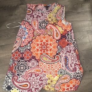 AB Studio Multicolor Paisley Dress